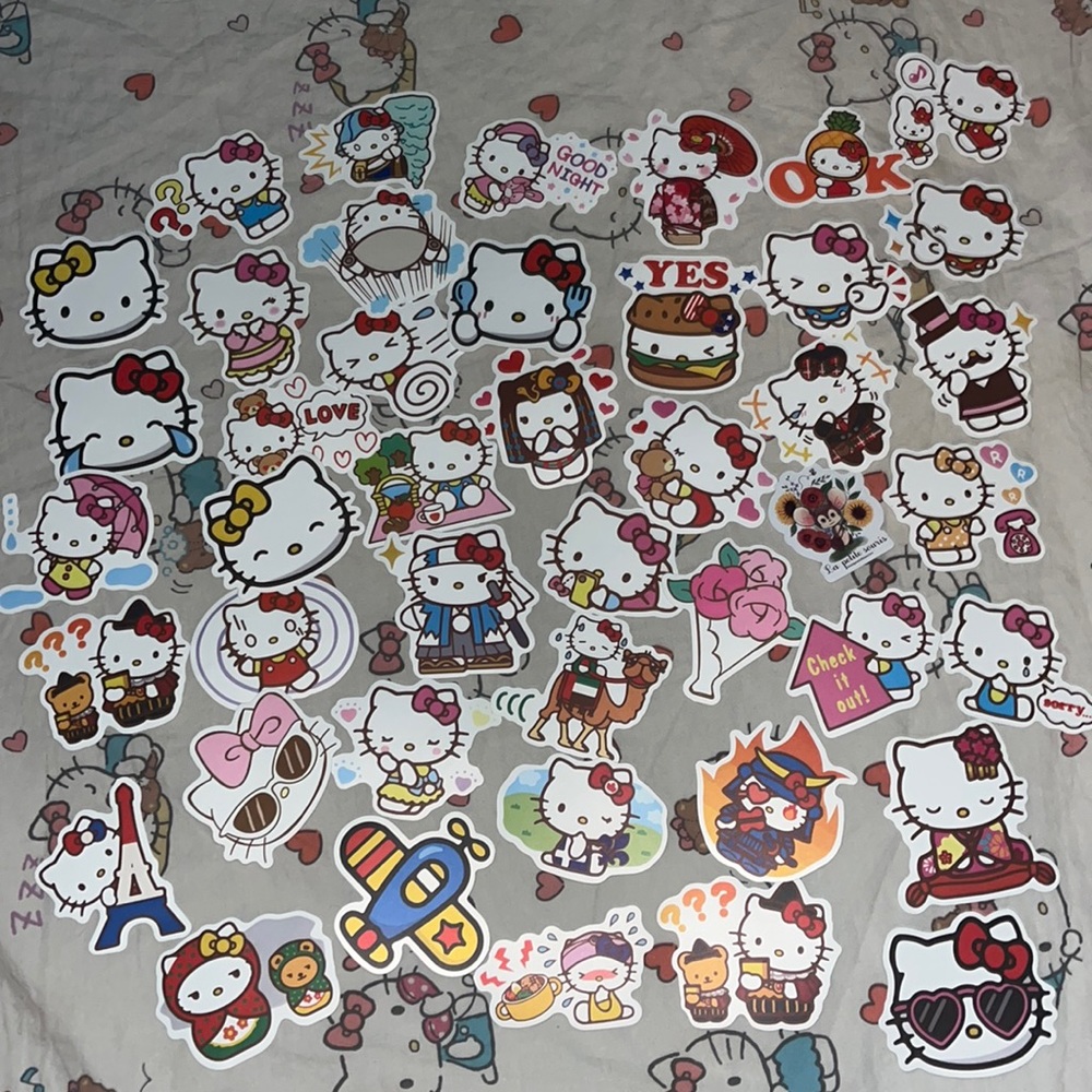 FREE HELLO KITTY STICKERS PER PURCHASE
